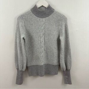 Anthropologie Maeve Women’s Mock Turtleneck Grey Sweater Size XS